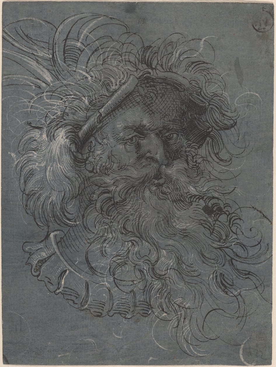 Head of a Bearded Man by Jost Amman