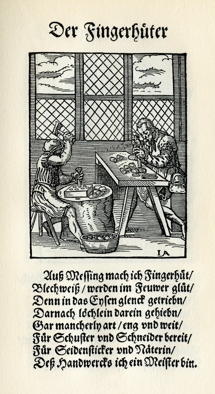 Thimble maker by Jost Amman