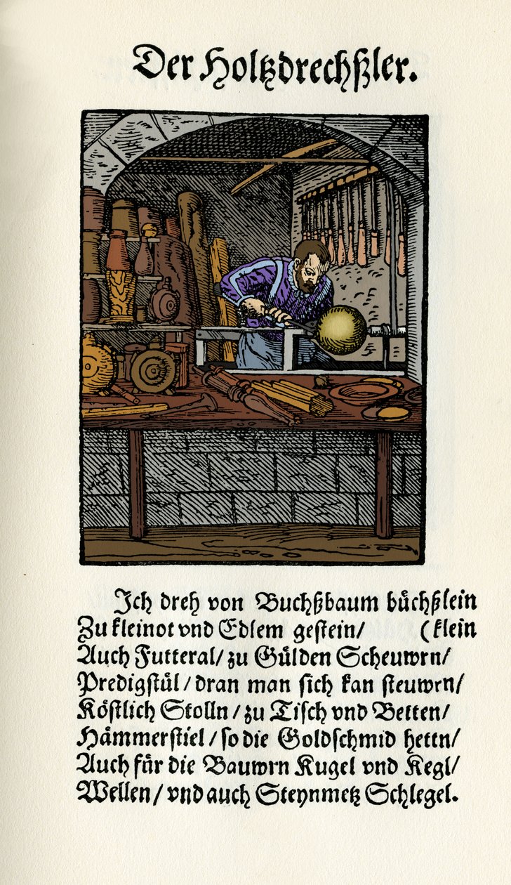 Wood Turner by Jost Amman