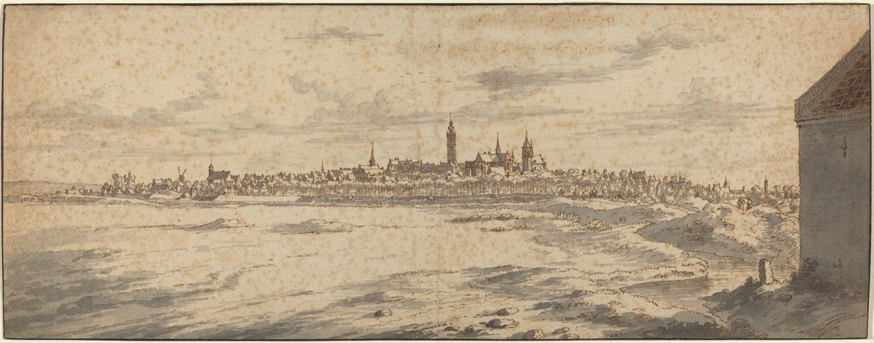 View of Mons, Belgium by Josua de Grave