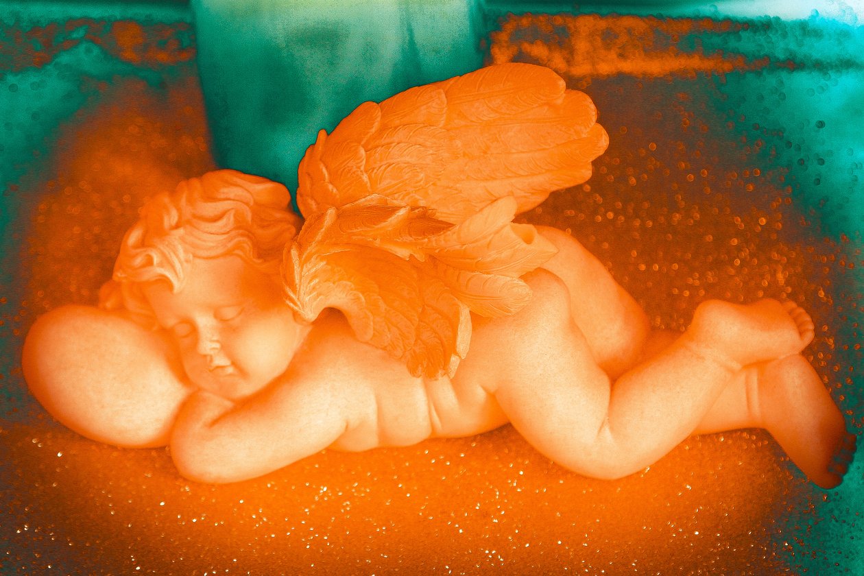 Golden Cherub by Joy Lions