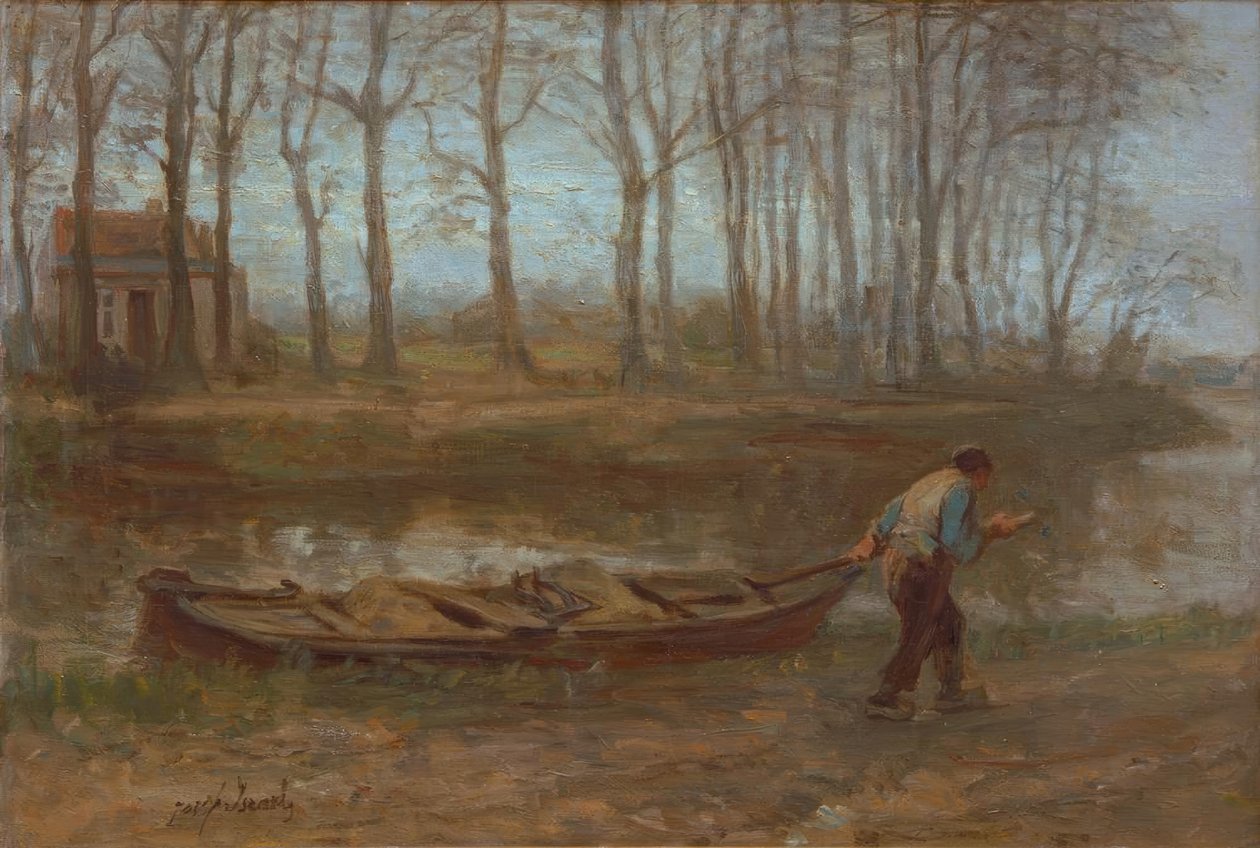 The Sand Barge by Jozef Israëls