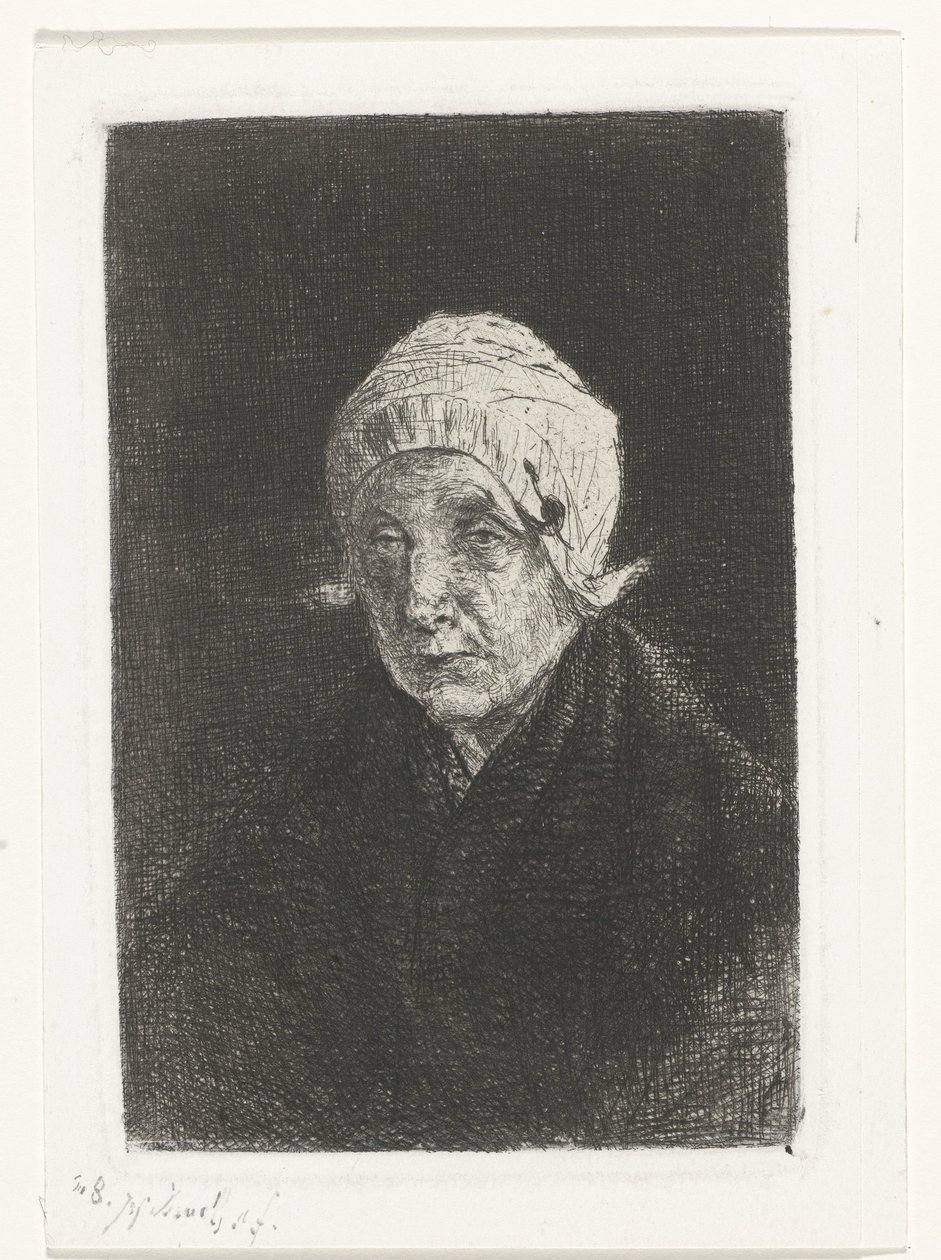 Old Woman from Katwijk by Jozef Israëls