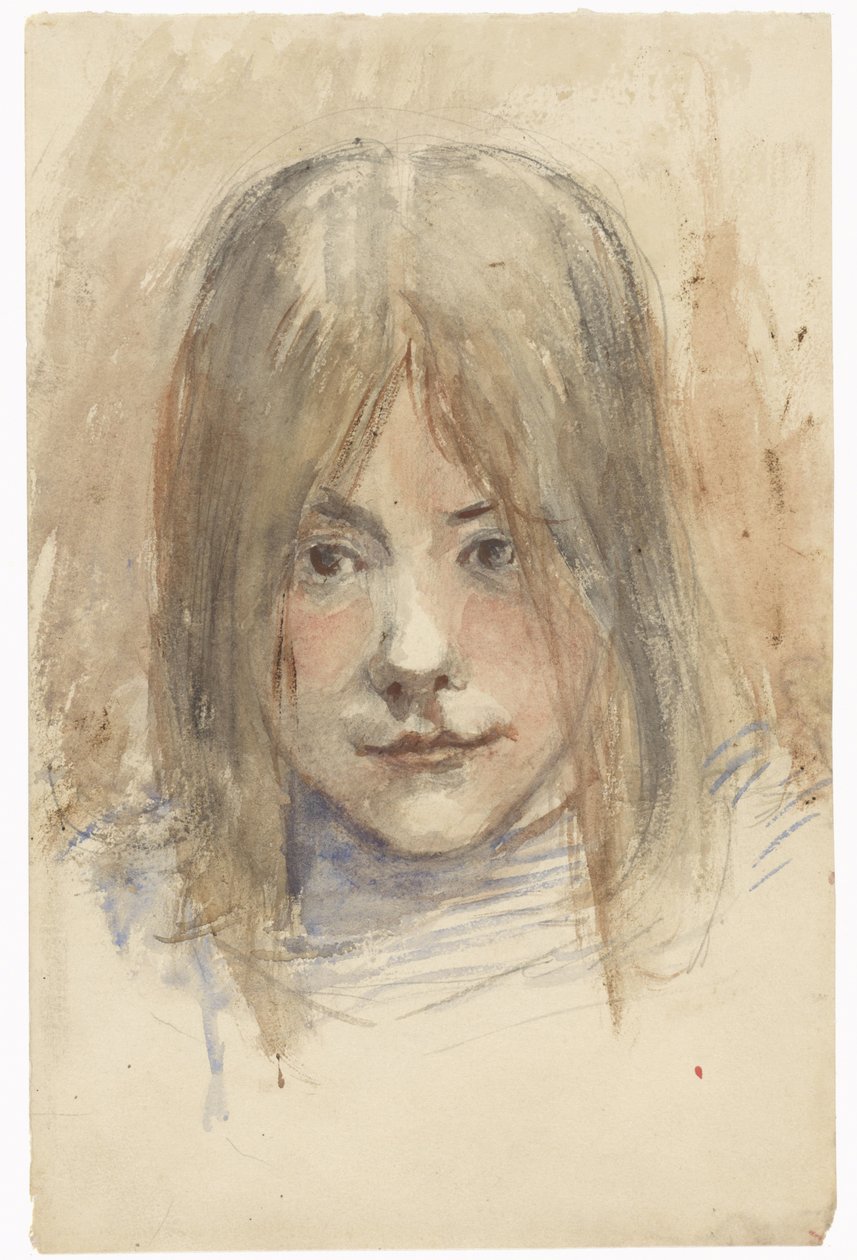 Portrait of a Girl by Jozef Israëls