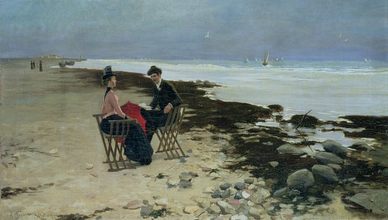 Seaside Holiday, 1888 by Jozef Wodzinski