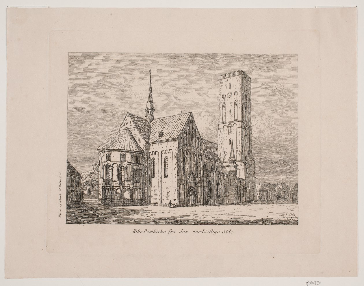 Ribe Cathedral from the Northeast Side by Jørgen Roed