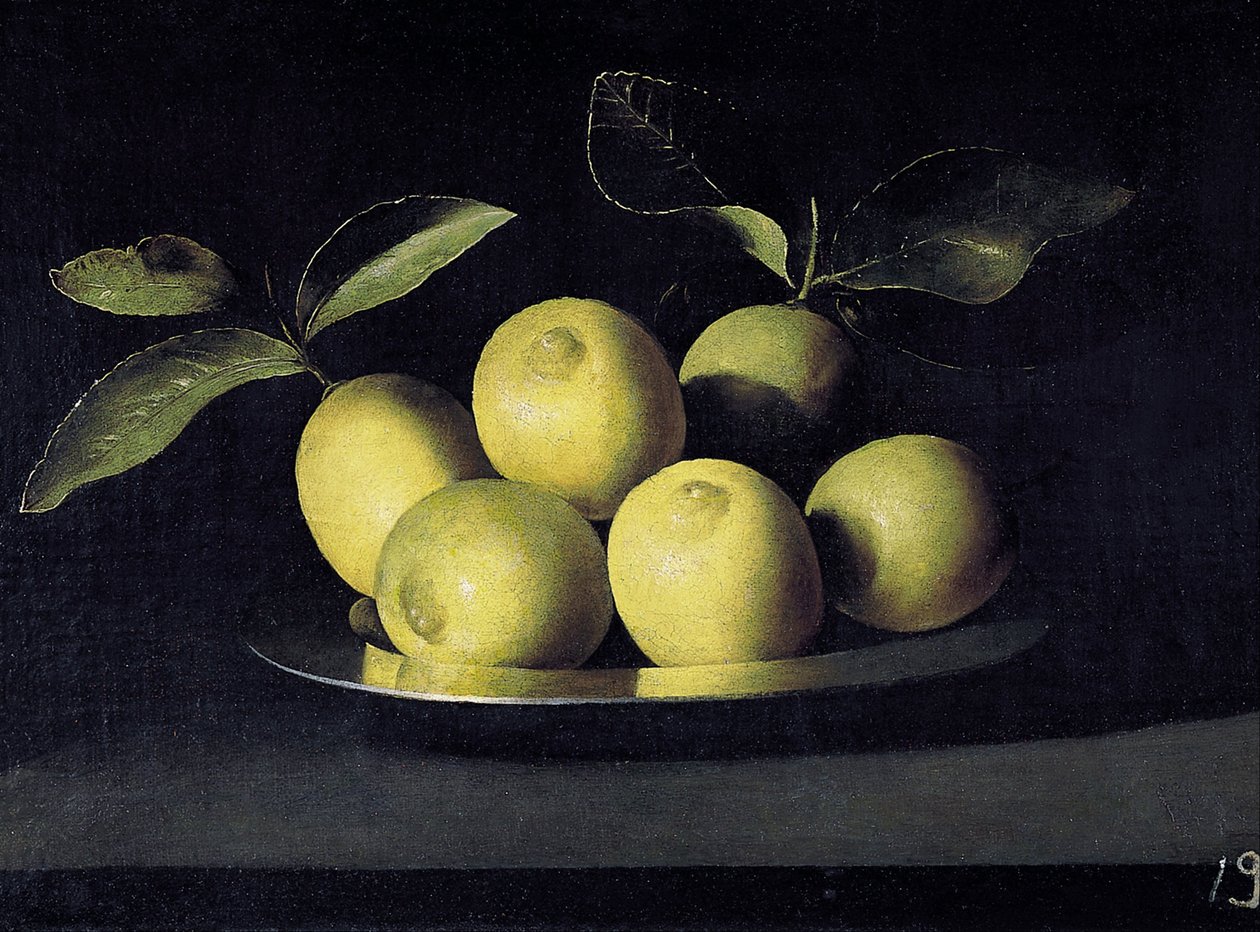Still Life with Lemons by Juan de Zurbaran