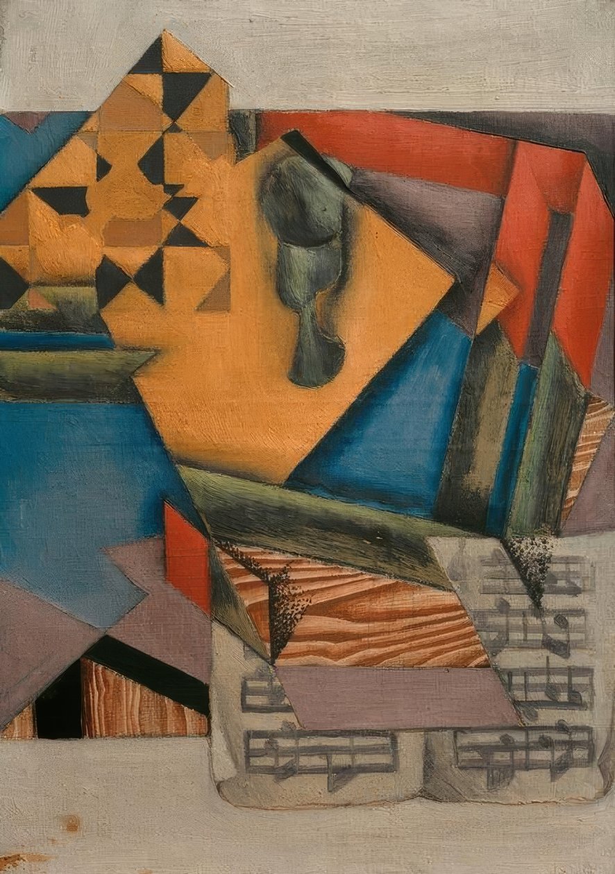 The Sheet Music by Juan Gris