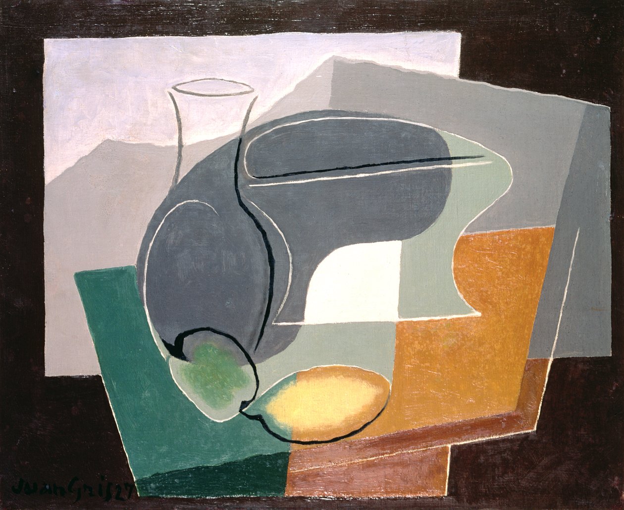 Fruit-Dish and Carafe by Juan Gris