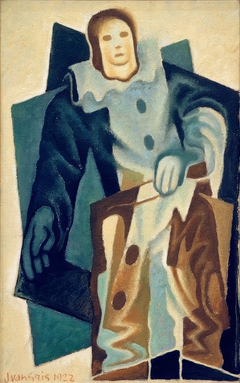 Pierrot by Juan Gris