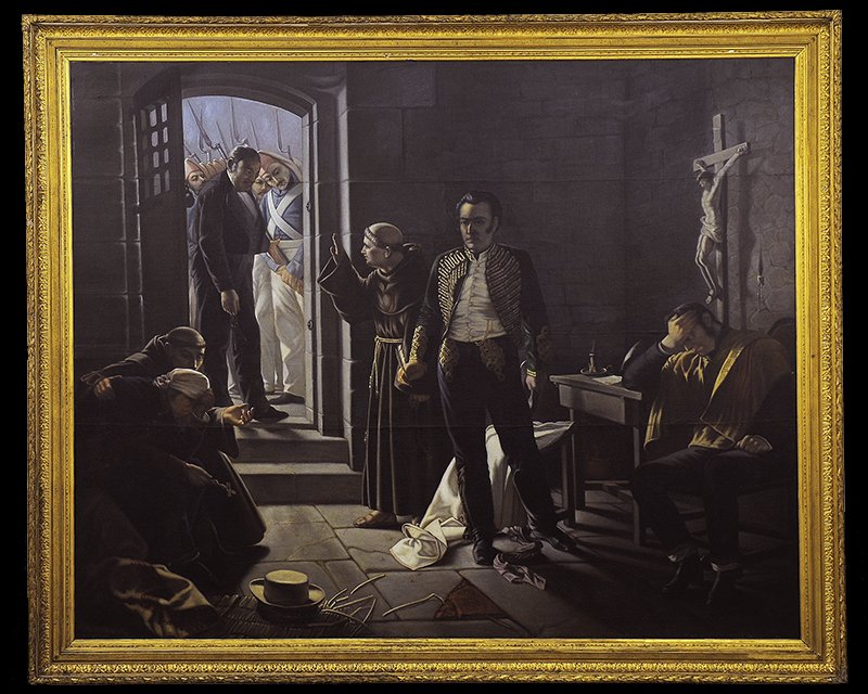 The Last Moments of General Jose Miguel Carrera by Juan Manuel Blanes