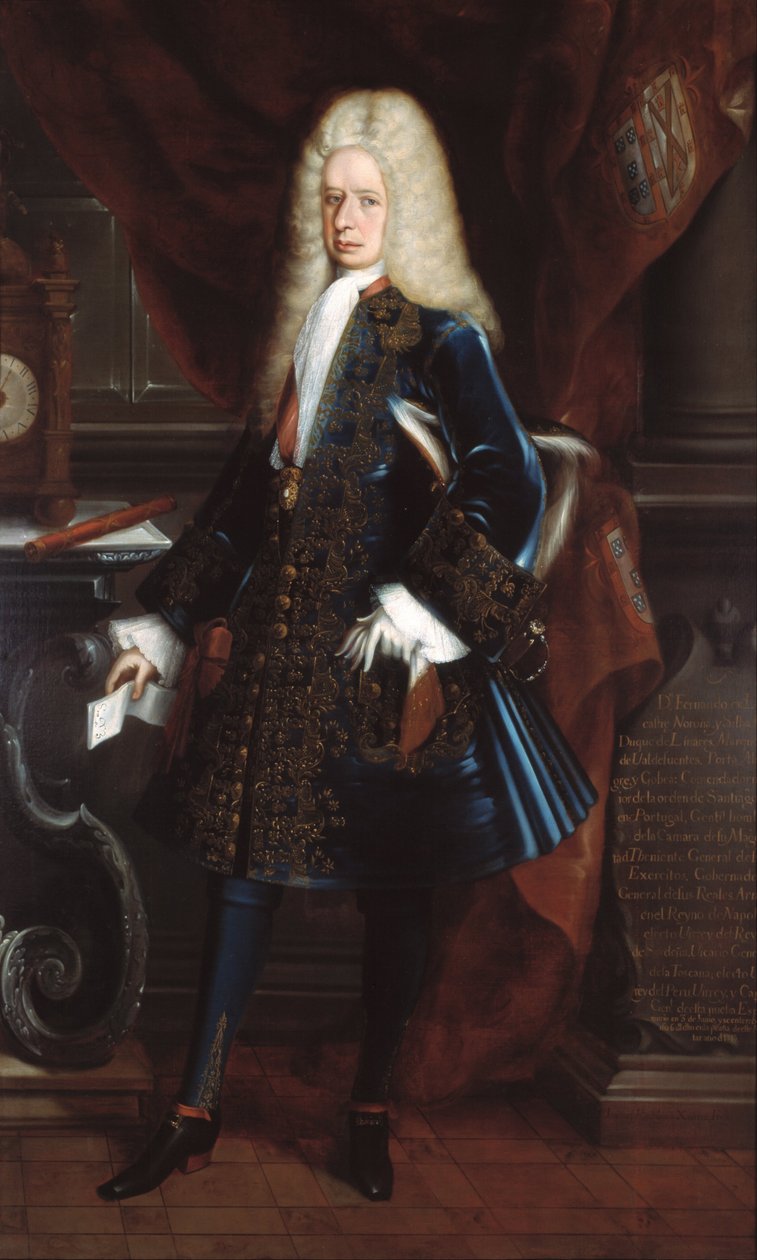 Portrait of the Viceroy, the Duke of Linares by Juan Rodríguez Juárez