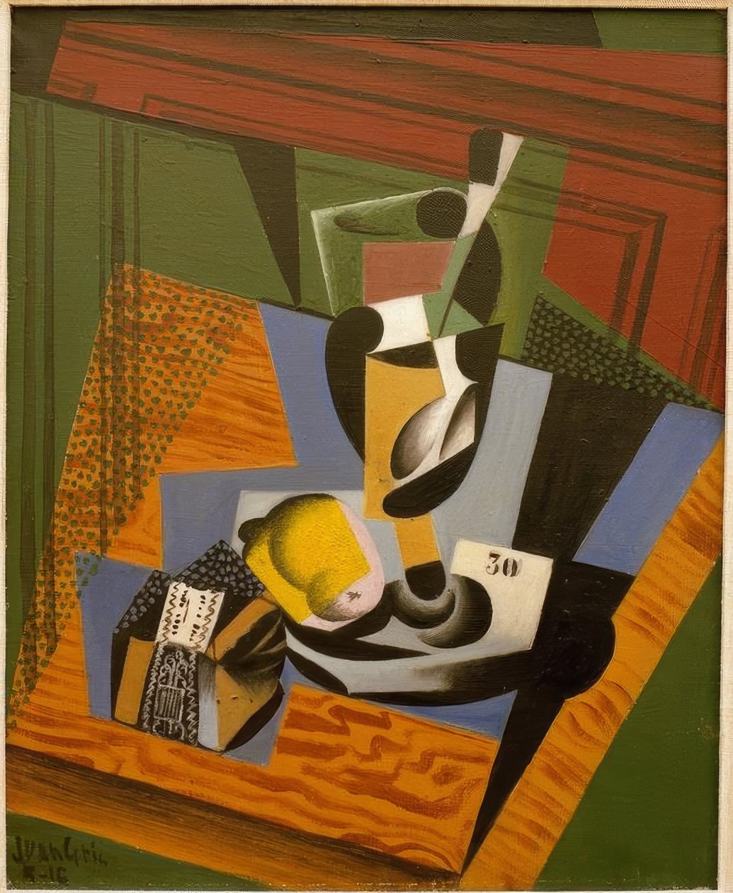 The Packet of Tobacco by Juan Gris