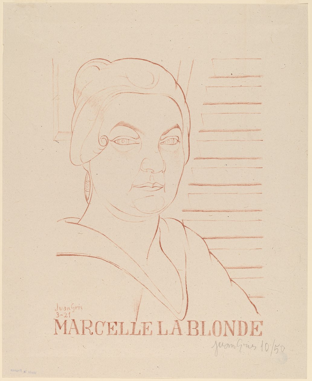 Marcelle the Blonde by Juan Gris