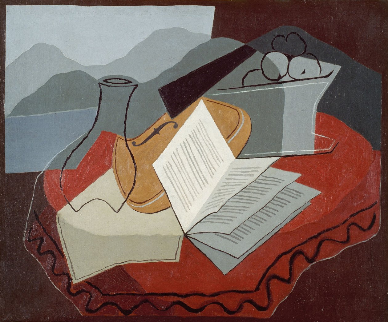Violin before an Open Window by Juan Gris