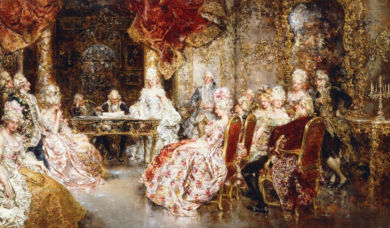 A Notary Reading a Document by Juan Pablo Salinas Tervel