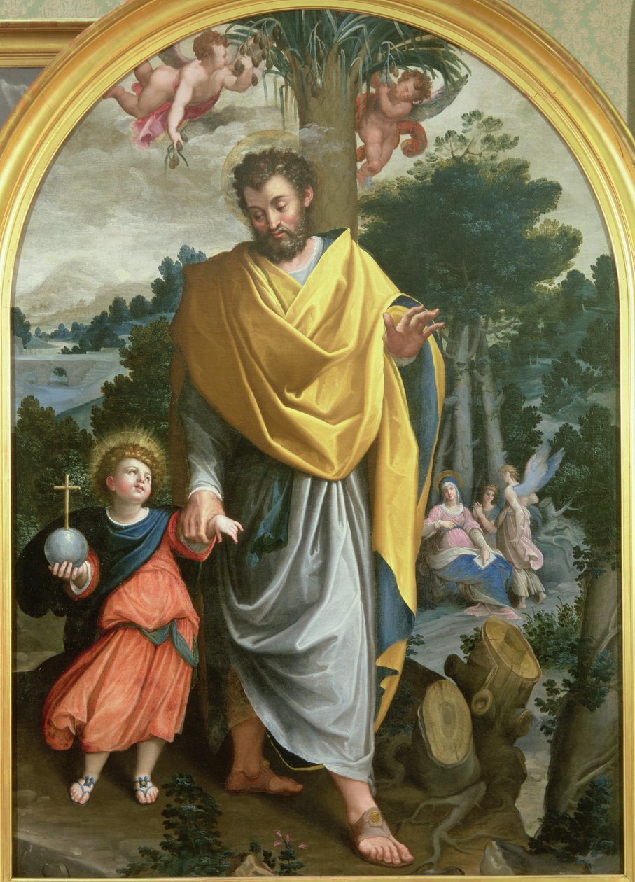 St. Joseph Leading the Infant Christ by Juan Sanchez Cotan