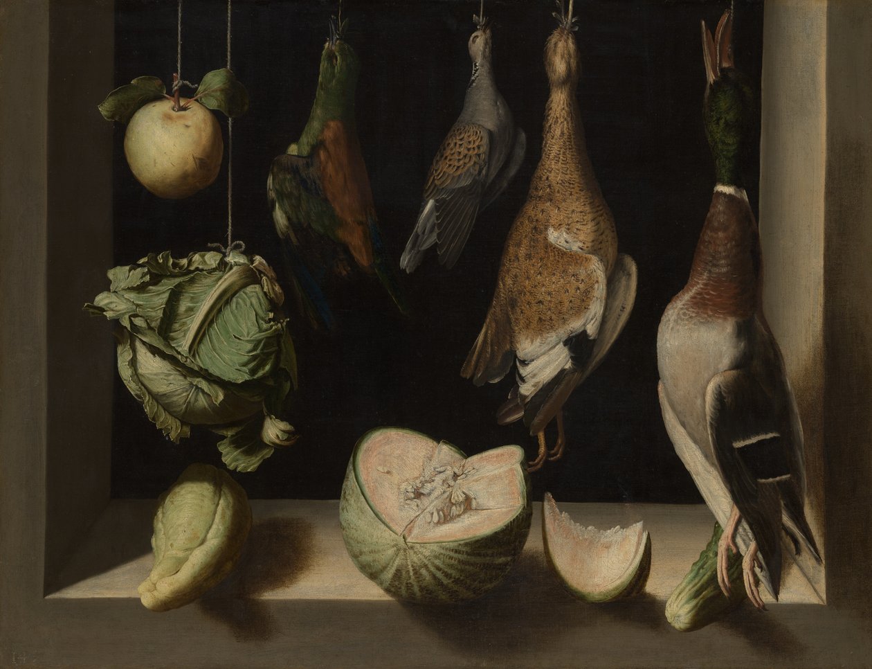 Still Life with Game Fowl by Juan Sanchez Cotan