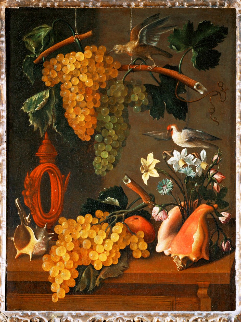 Still-life with Grapes by Juan de Espinosa