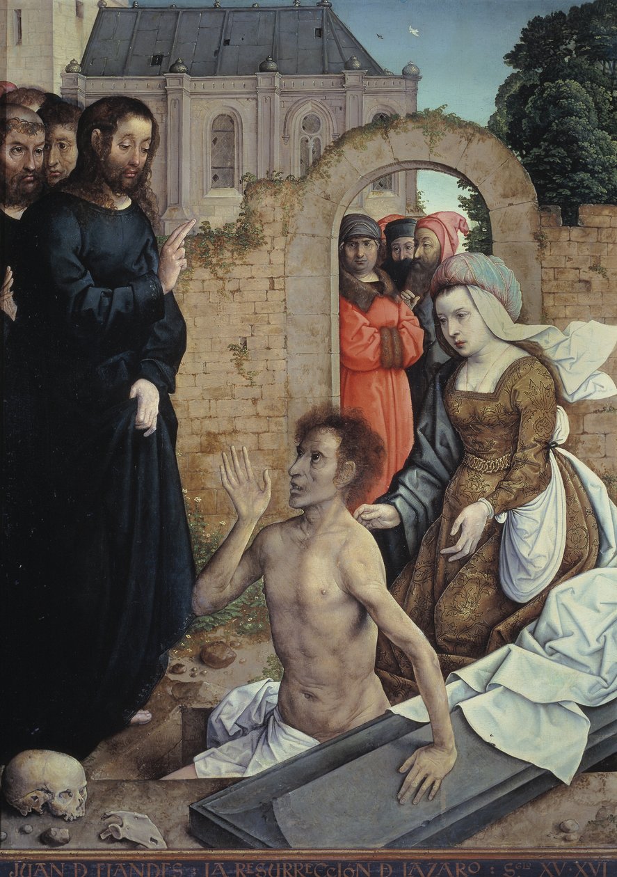 The Resurrection of Lazarus by Juan de Flandes