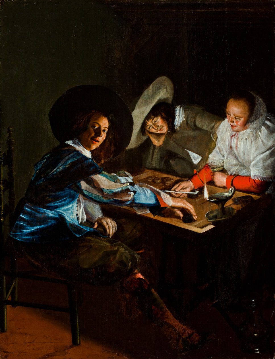 A Game of Tric-Trac by Judith Leyster