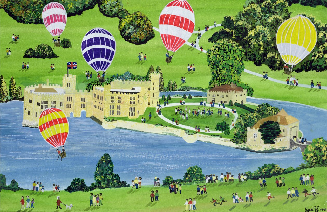 Ballooning at Leeds Castle by Judy Joel