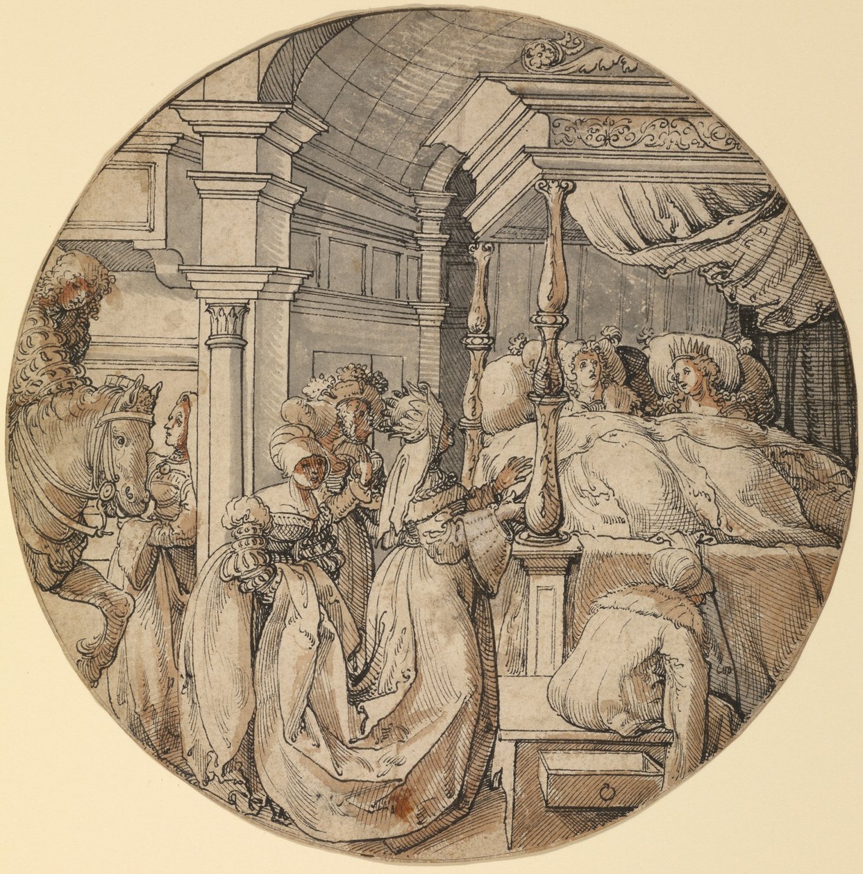 Bridal Scene by Jörg Breu the Elder