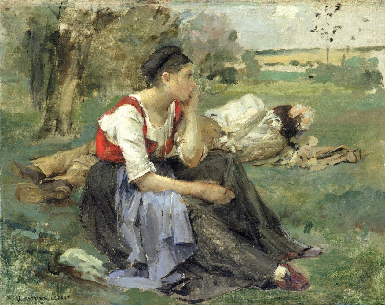 Resting Peasants, 1877 by Jules Bastien Lepage