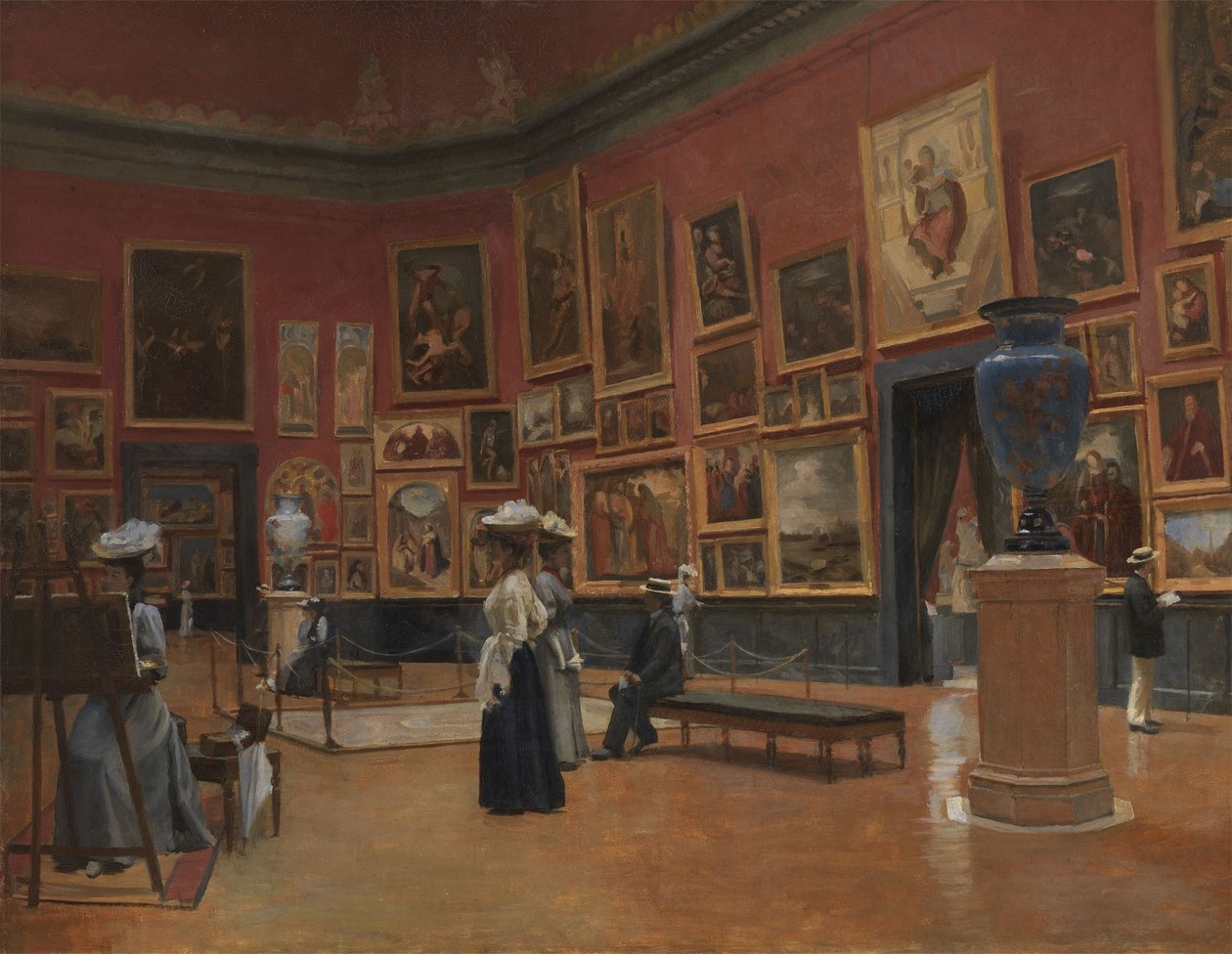 Visitors to the Museum in Grenoble by Jules Bernard