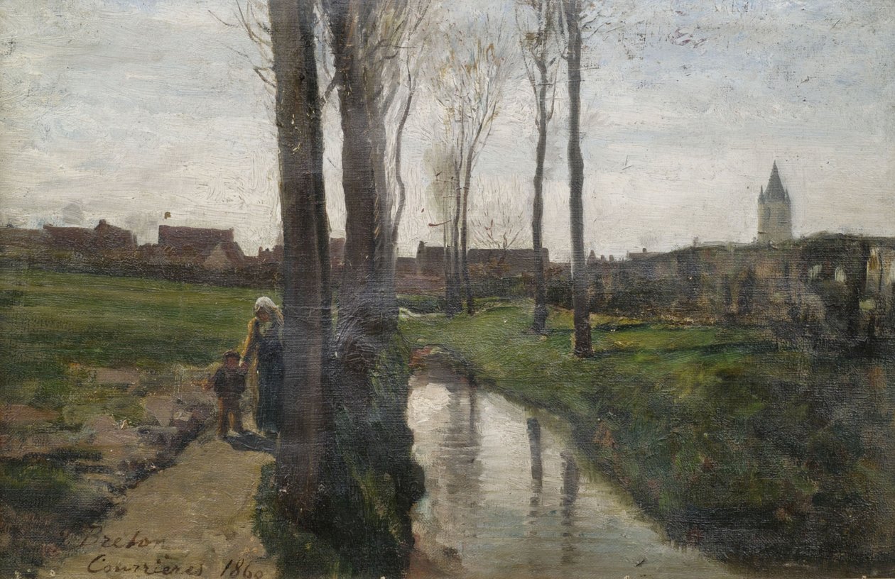 Landscape near Courrières by Jules Breton