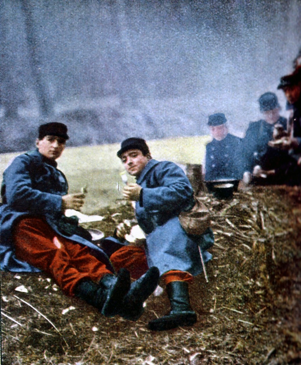 French soldiers, Marne, September 1914 by Jules Gervais Courtellemont