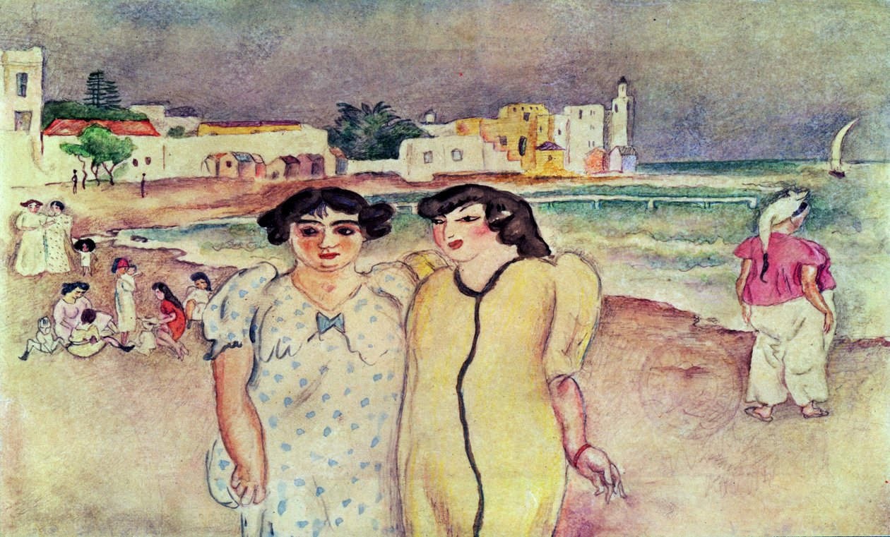 A Seashore in Tunis by Jules Pascin