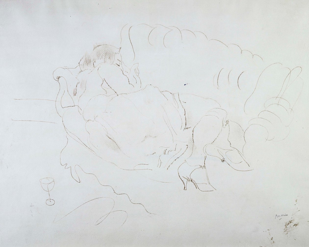 Sleeping American by Jules Pascin