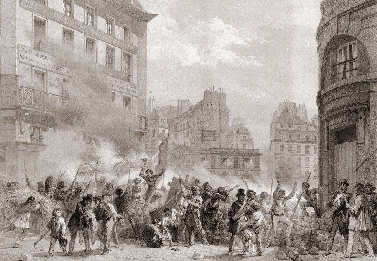 1848 Revolution, France by Jules (after) David
