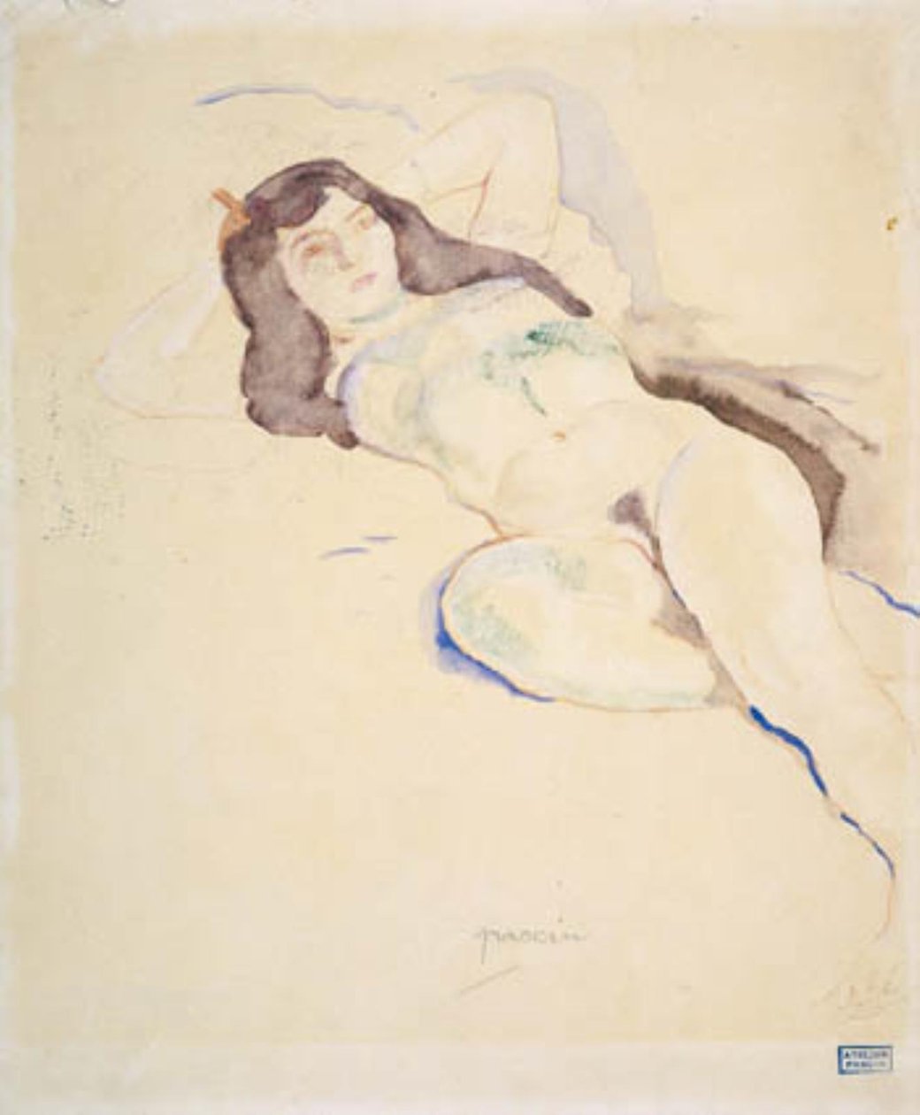 Reclining Female Model. Elvire by Jules