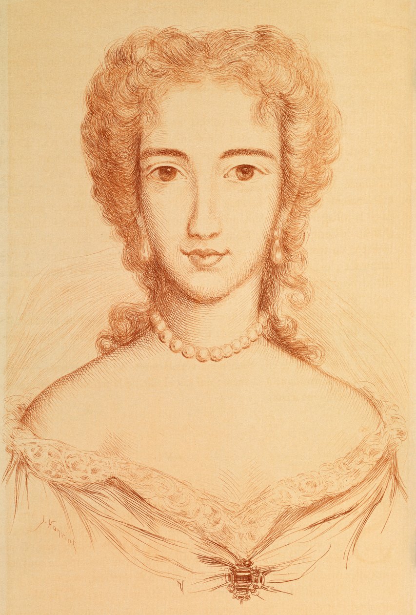 Portrait of Armande Bejart by Jules Armand Hanriot