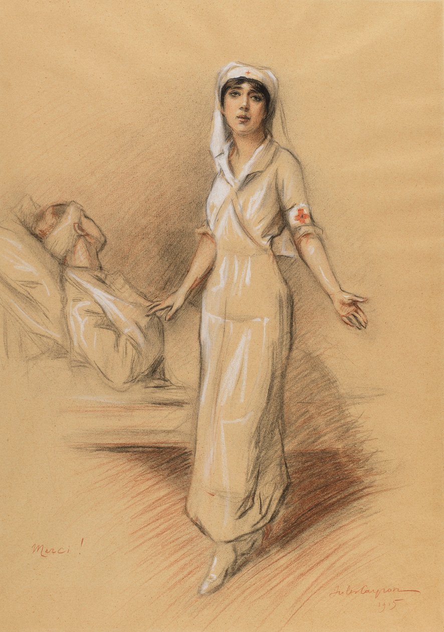 Nurse and Patient by Jules Cayron