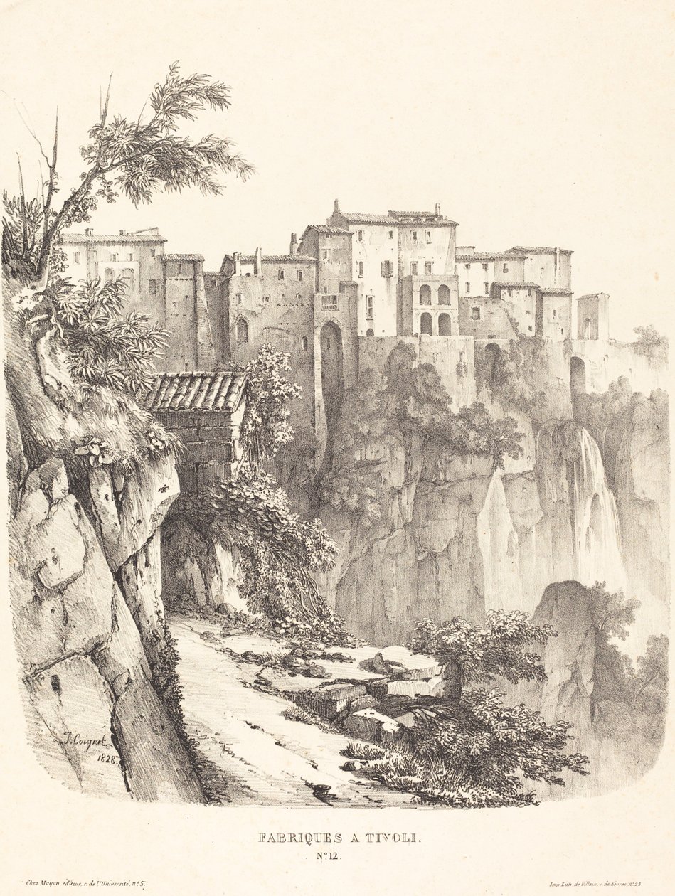 Buildings at Tivoli by Jules Coignet