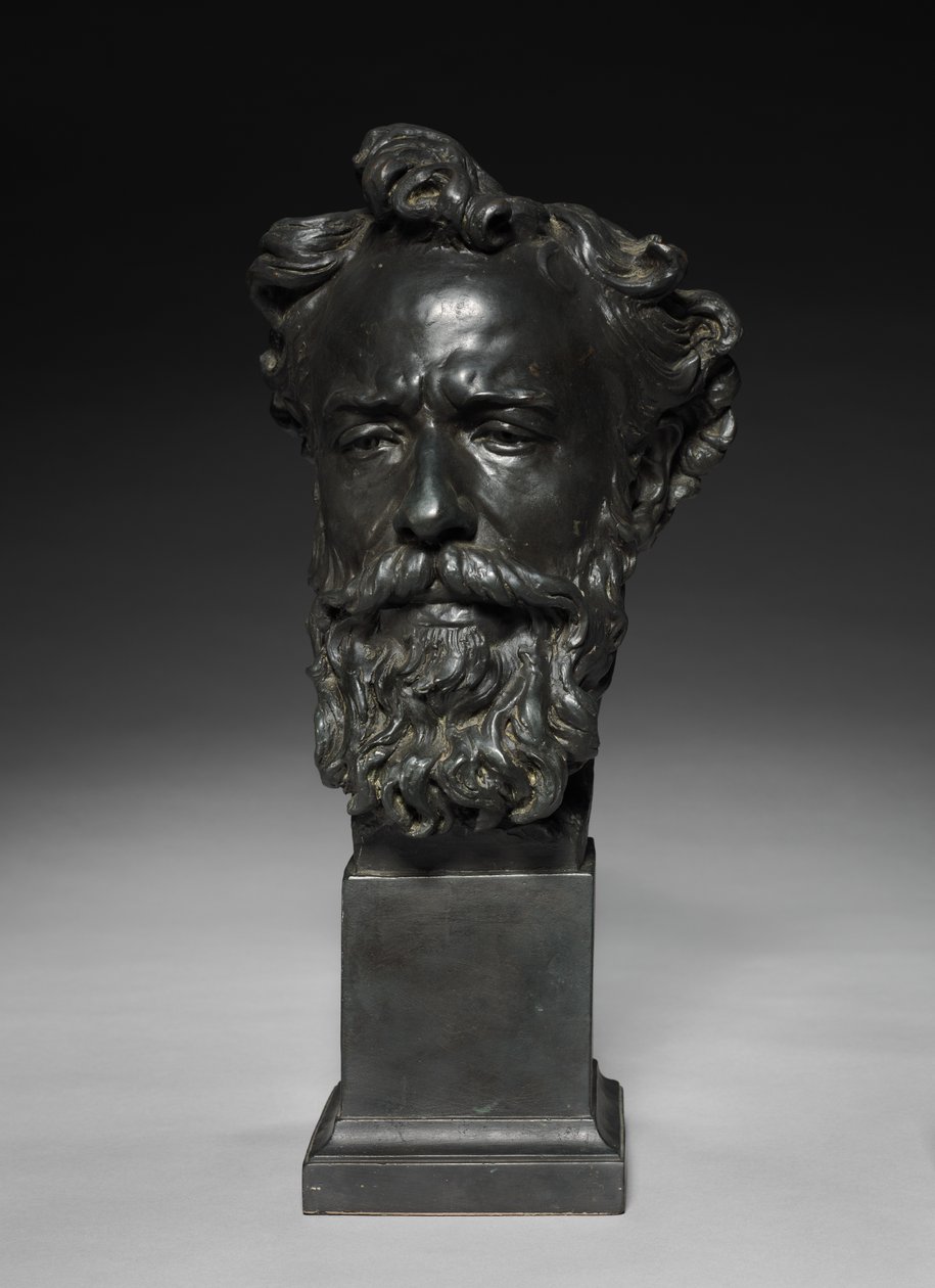 Head of Alphonse Legros, c. 1876 by Jules Dalou