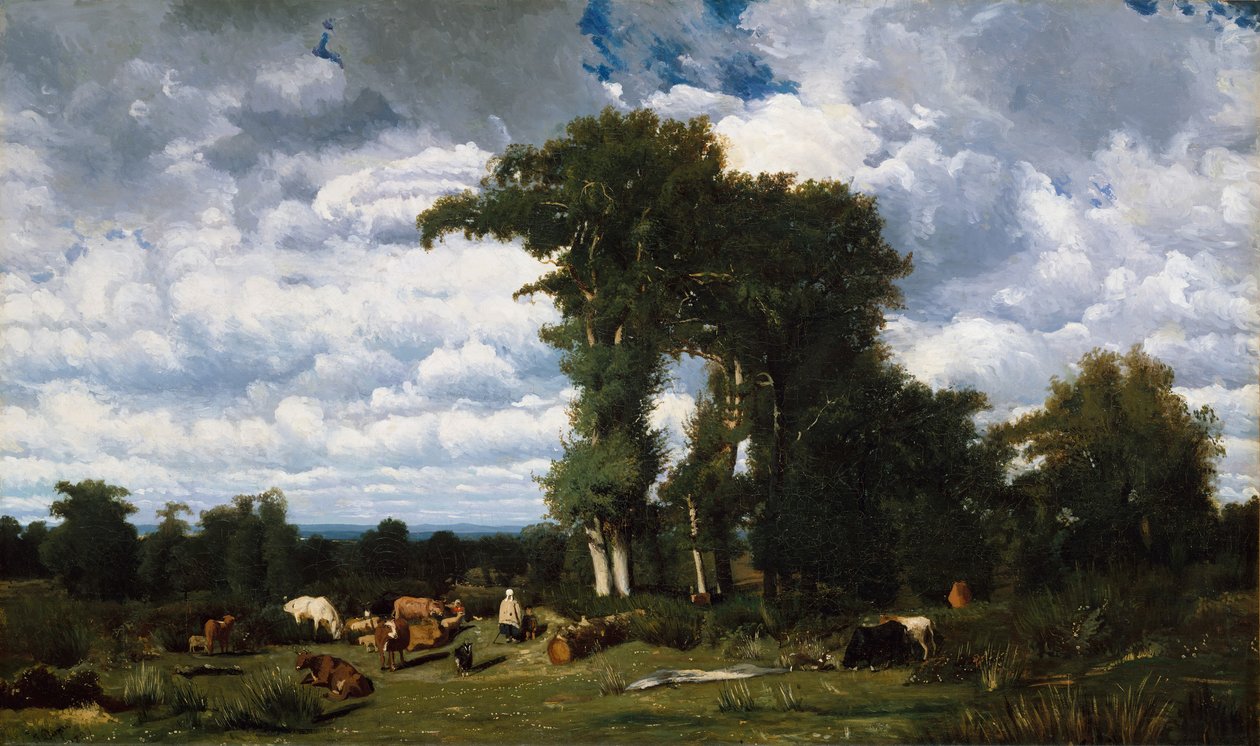 Landscape with Cattle at Limousin by Jules Dupré