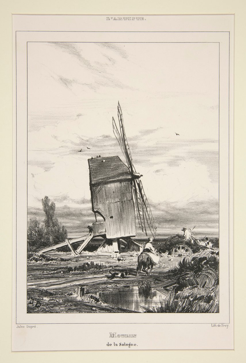 Mill of Sologne by Jules Dupré