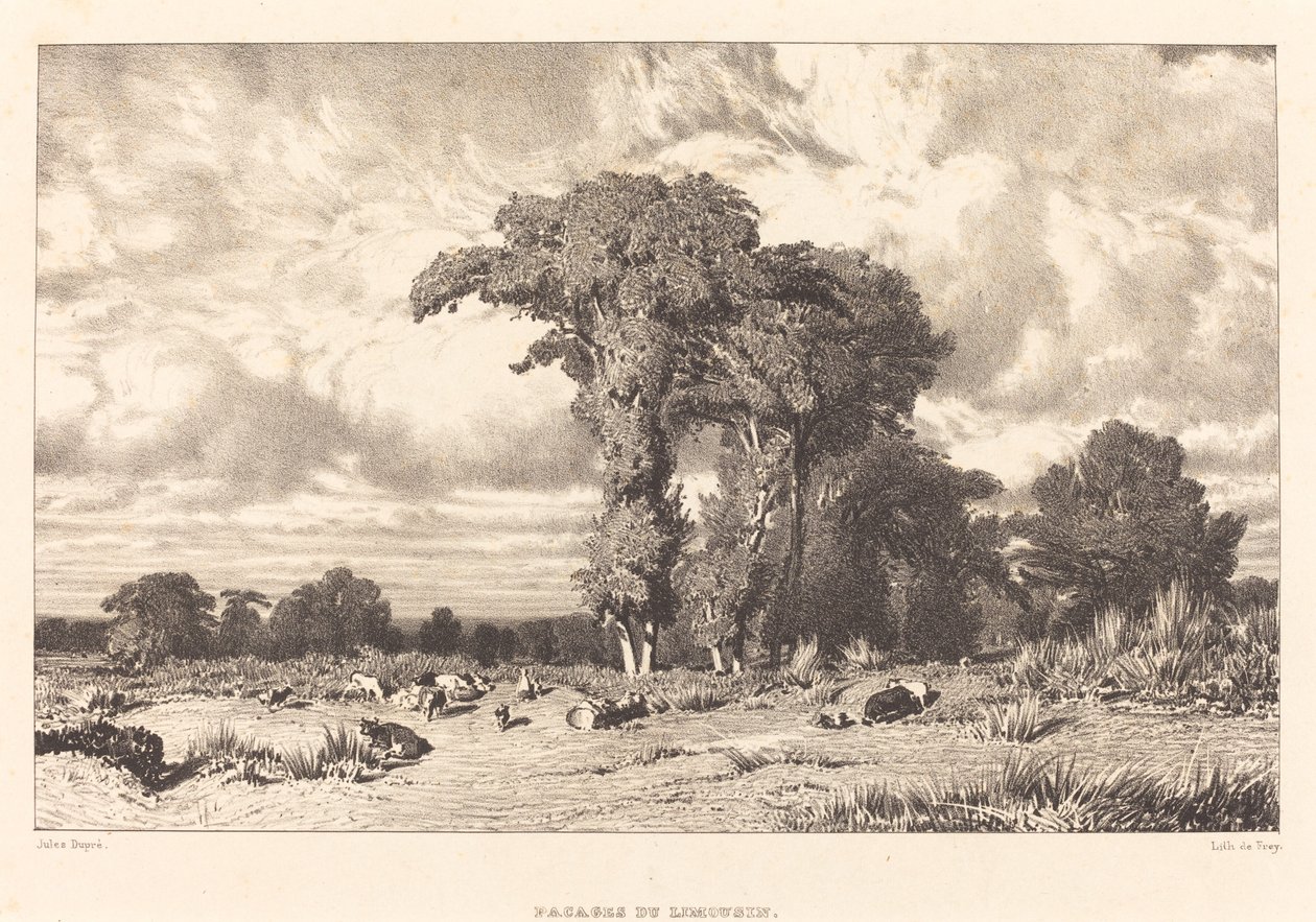 Pastures of Limousin by Jules Dupré
