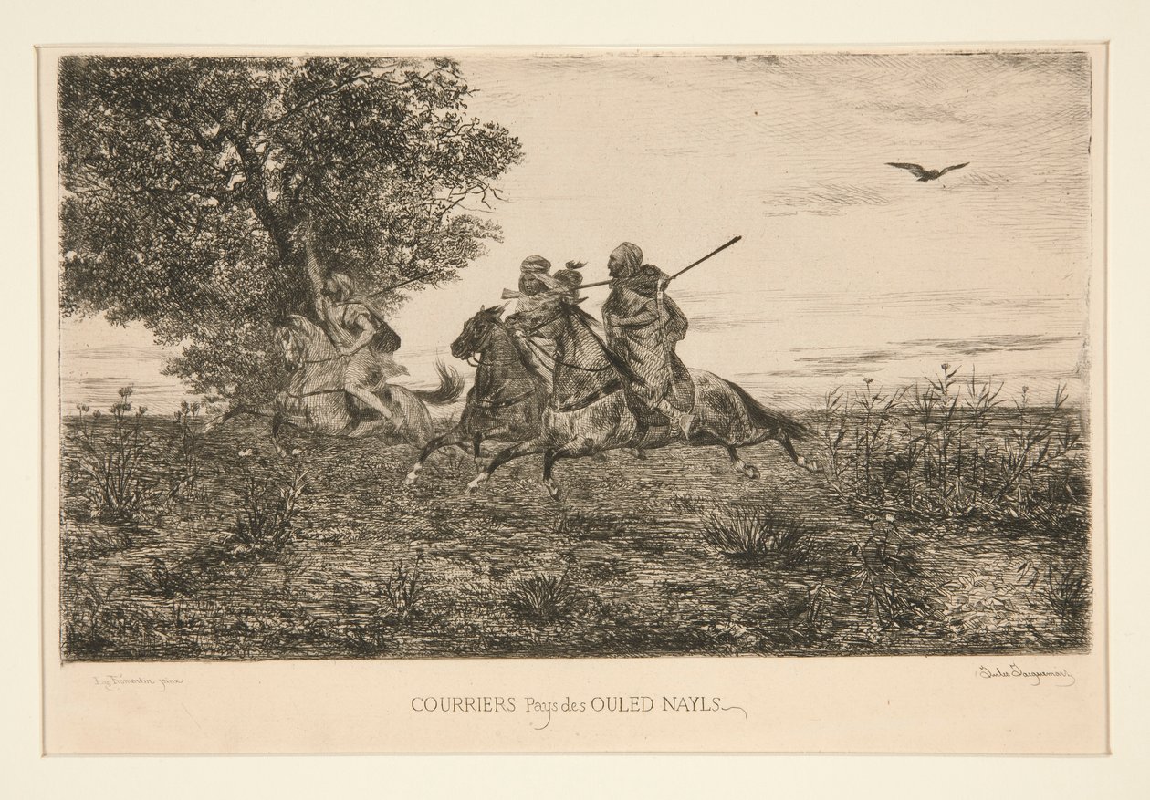 Couriers of the Ouled Nayles by Jules Ferdinand Jacquemart