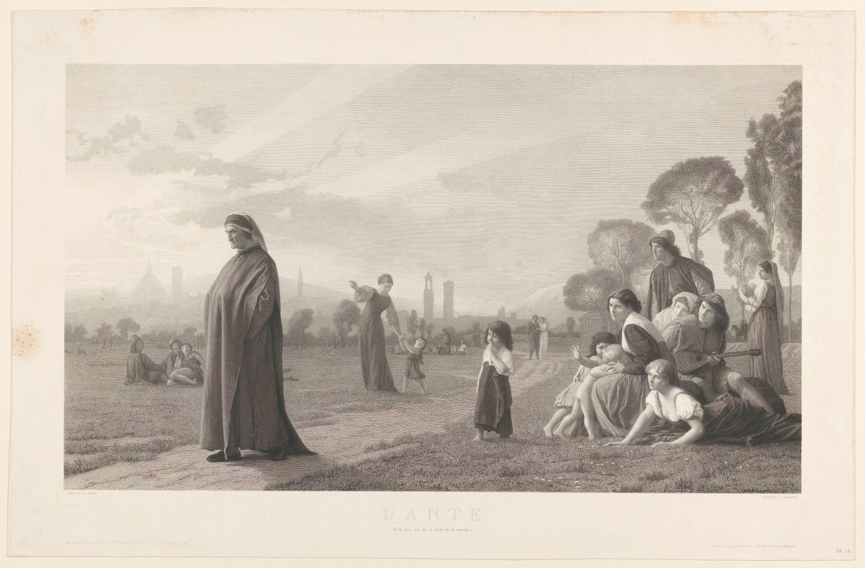 Dante, after J.L. Gérôme by Jules Gabriel Levasseur