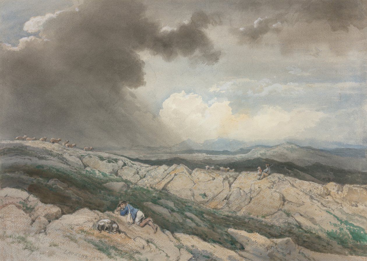 Landscape with Shepherds by Jules Joseph Augustin Laurens