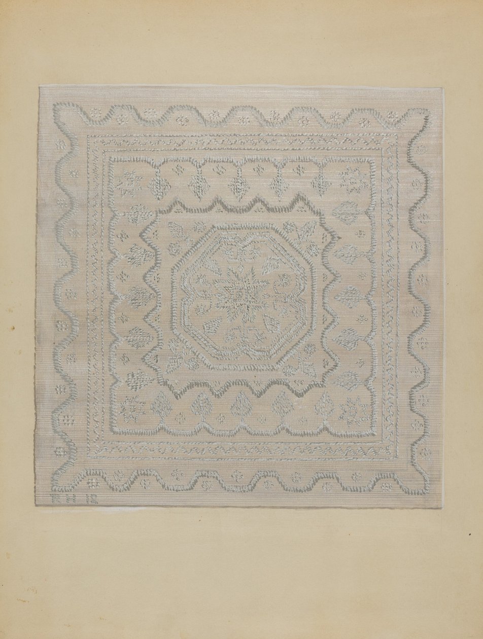 Candlewick Coverlet Woven by Jules Lefevere
