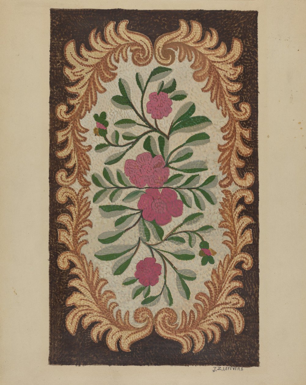 Hooked Rug by Jules Lefevere