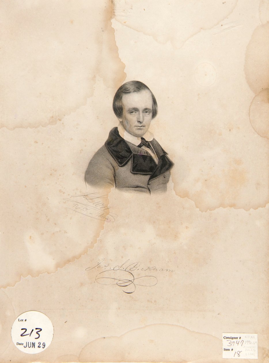 Portrait of James S. Beckham by Jules Lion