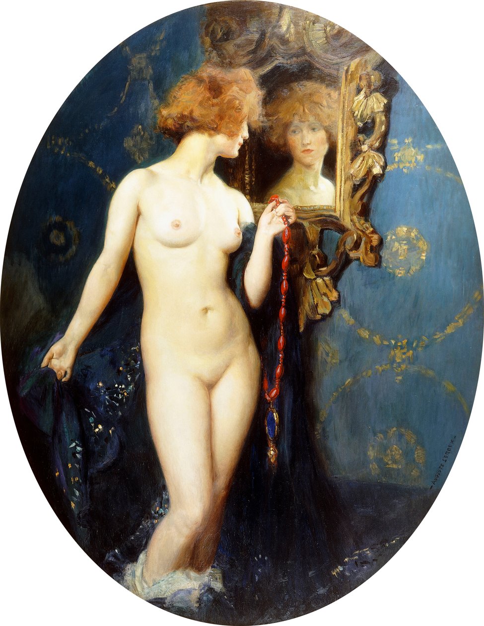 The Reflection by Jules Marie Auguste Leroux