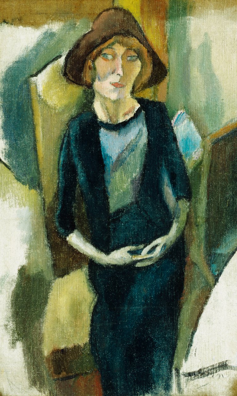 Hermin in Blue by Jules Pascin